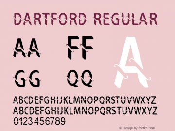 DARTFORD 1.000 Font Sample