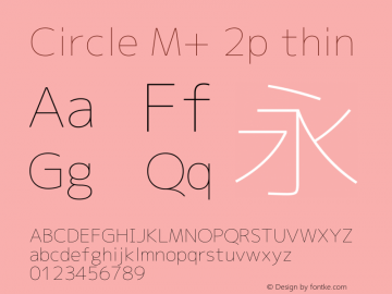 Circle M+ 2p thin 图片样张
