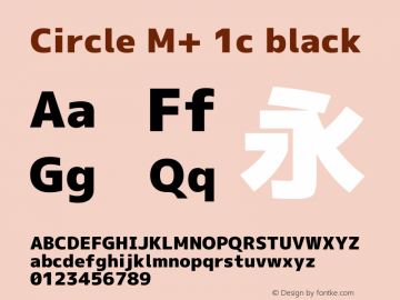Circle M+ 1c black 图片样张