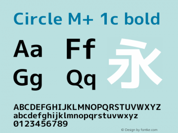 Circle M+ 1c bold 图片样张