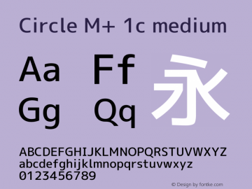 Circle M+ 1c medium 图片样张