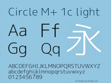 Circle M+ 1c light 图片样张