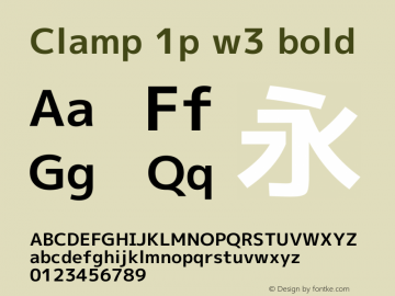 Clamp 1p w3 Bold Version 1.063a图片样张