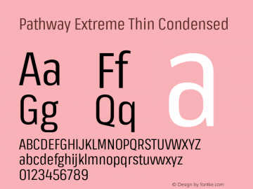 PathwayExtreme-ThinCondensed Version 1.000图片样张