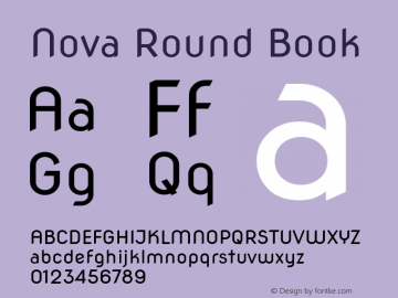 Nova Round Book Version 3.0.0; 2020-05-26 Font Sample