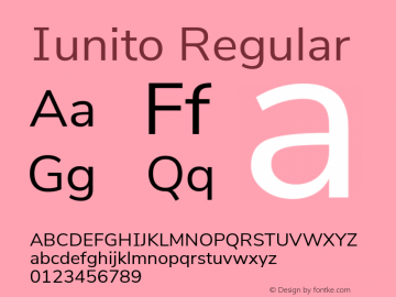 Iunito Version 2.502;June 1, 2020;FontCreator 12.0.0.2522 64-bit Font Sample