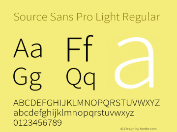 Source Sans Pro Light Version 1.050;PS Version 1.000;hotconv 1.0.70;makeotf.lib2.5.5900图片样张