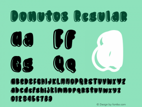 Donutos Version 1.00;April 4, 2020;FontCreator 11.5.0.2427 32-bit Font Sample