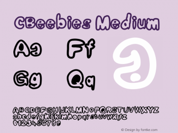 CBeebies Version 001.000 Font Sample