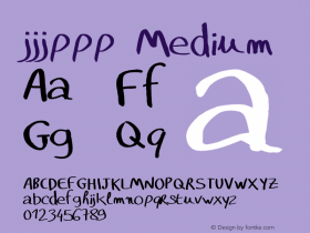 jjjppp Version 001.000 Font Sample