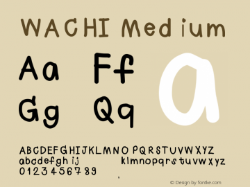 WACHI Version 001.000 Font Sample