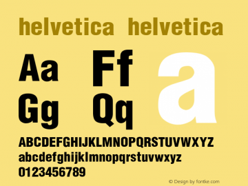 helvetica Converted from C:\TTFONTS\HELVBLK2.TF1 by ALLTYPE Font Sample