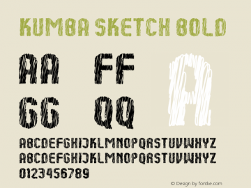 Kumba Sketch Bold Version 1.0; Apr 2020图片样张