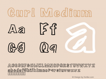 Curl Medium Version 001.000 Font Sample
