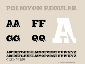 Poligyon Version 1.00;July 14, 2020;FontCreator 12.0.0.2565 32-bit Font Sample