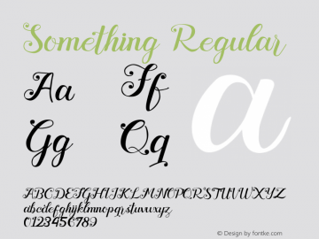 Something Version 1.014;Fontself Maker 3.5.1 Font Sample