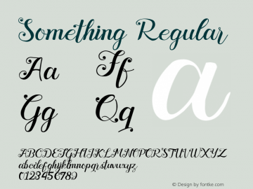 Something Version 1.014;Fontself Maker 3.5.1 Font Sample