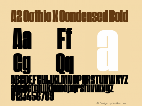 A2GothicXCondensed-Bold Version 3.001 | wf-rip DC20190605图片样张