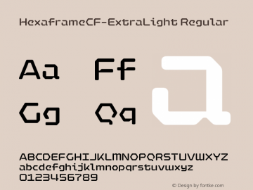 Hexaframe CF W05 Extra Light Version 1.00图片样张