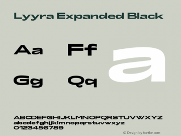 Lyyra Expanded Black Version 1.000 | w-rip DC20190605图片样张