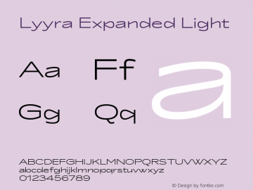 Lyyra Expanded Light Version 1.000 | w-rip DC20190605图片样张