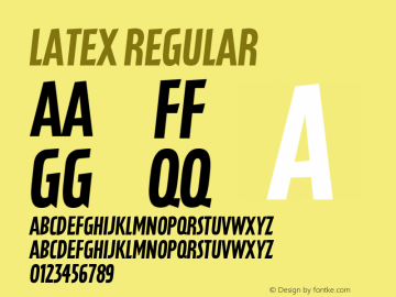 Latex Version 1.000 | wf-rip DC20150115 Font Sample