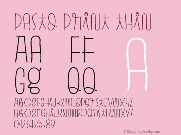 PastoPrint-Thin Version 1.000图片样张