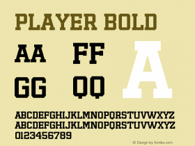Player-Bold Version 1.0 April 2007 | wf-rip 20070420 Font Sample