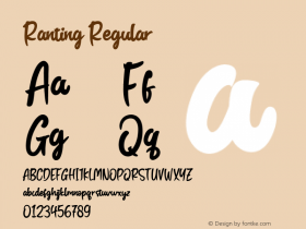 . Version 1.003;Fontself Maker 3.5.1 Font Sample