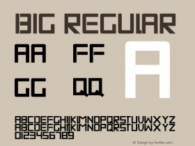 Big Version 001.000 Font Sample