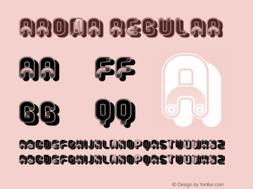 Aroma Regular Version 1.000 Font Sample