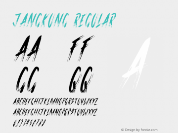 Jangkung Version 1.00;September 18, 2020;FontCreator 11.5.0.2430 64-bit Font Sample