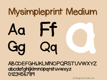 Mysimpleprint Version 001.000图片样张