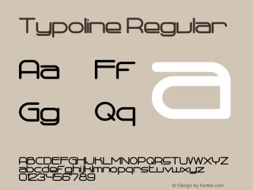 Typoline  Font Sample