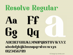 Resolve-Regular Version 1.000图片样张