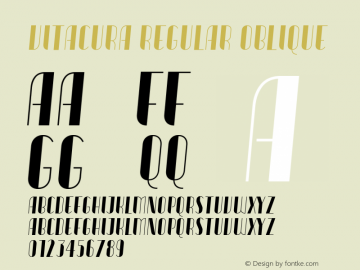 Vitacura-RegularOblique Version 1.000 | wf-rip DC20190615 Font Sample