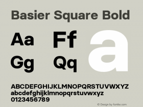 Basier Square Bold Version 1.000 | wf-rip DC20180210图片样张