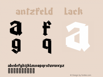Gantzfeld Black Version 1.000;PS 001.000;hotconv 1.0.70;makeotf.lib2.5.58329 Font Sample