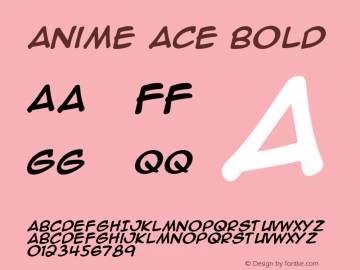Anime Ace Font,Anime Ace Bold Font,AnimeAceBold Font|Anime Ace Bold  Macromedia Fontographer  6/28/01 Font-TTF Font/Uncategorized Font 