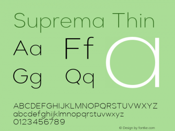 Suprema Thin Version 1.000图片样张