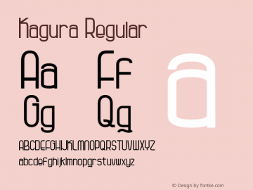 Kagura Version 1.00;September 21, 2018;FontCreator 11.5.0.2422 64-bit Font Sample