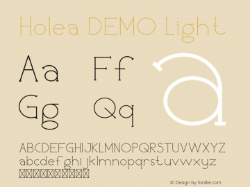 Holea DEMO Light Version 1.002;Fontself Maker 3.1.2图片样张