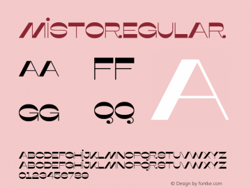 Misto Regular Version 1.001;hotconv 1.0.109;makeotfexe 2.5.65596 Font Sample