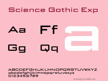 Science Gothic Exp Version 1.007图片样张