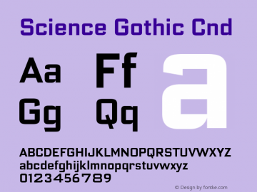 Science Gothic Cnd Version 1.007图片样张