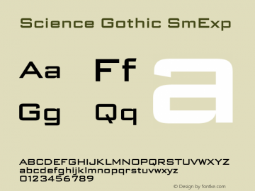 Science Gothic SmExp Version 1.007图片样张