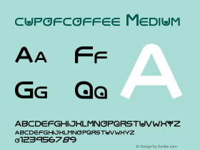 cupofcoffee Version 001.000 Font Sample