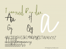 Lettered Version 1.002;Fontself Maker 3.4.0图片样张
