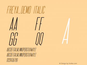 Freya_DEMO Italic Version 1.000图片样张
