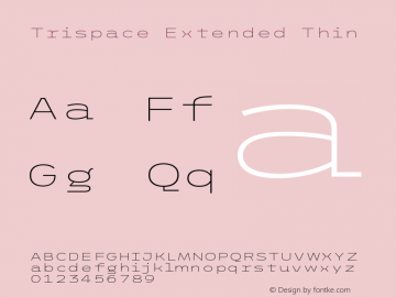 Trispace Extended Thin Version 1.005图片样张